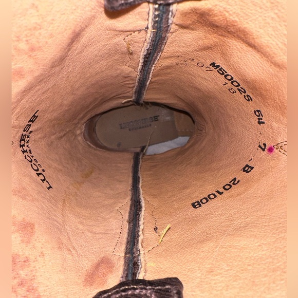 Lucchese Women’s Brown Cowboy Boot - Picture 13 of 14